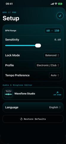 BPM Analyzer Pro Screenshot 2 of 2