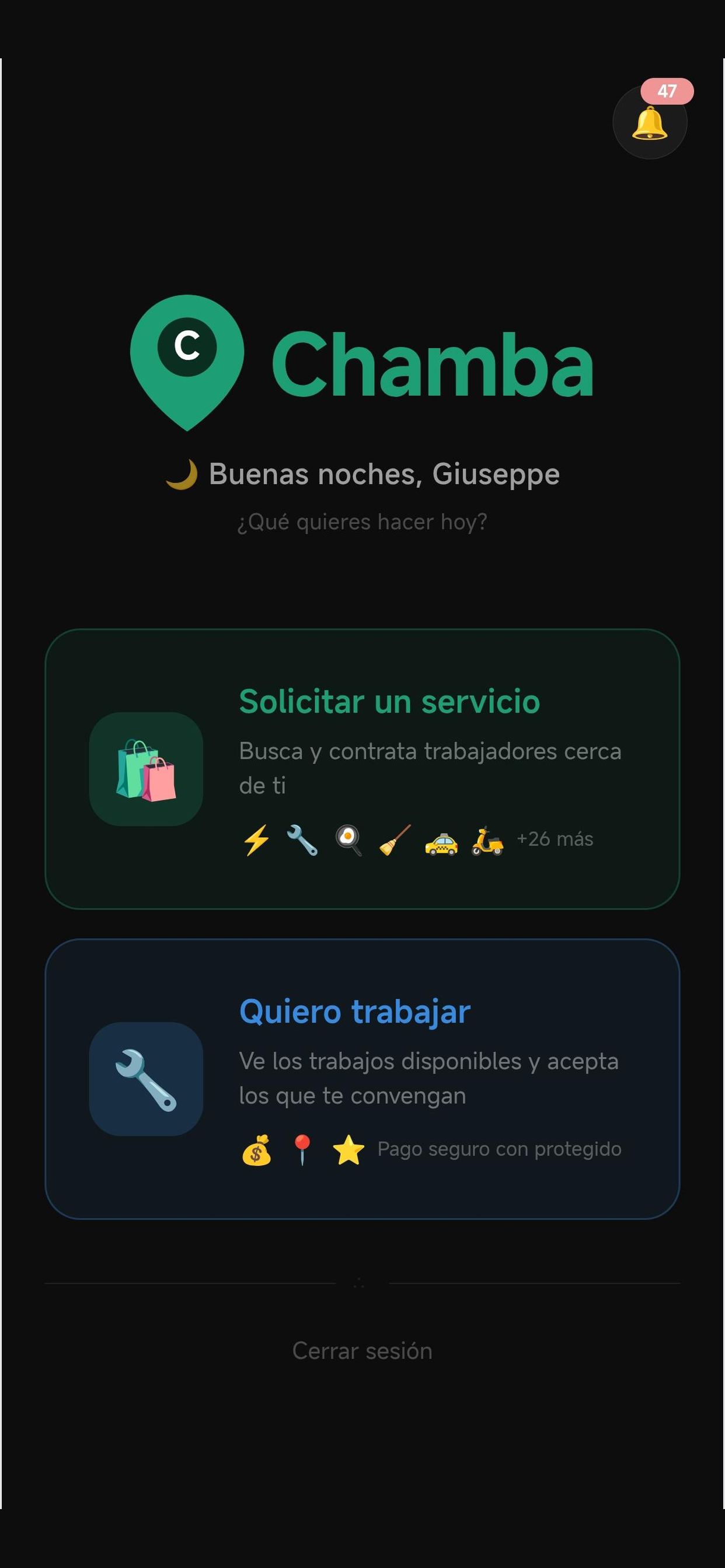 Chamba -Servicios y viajes screenshot 4