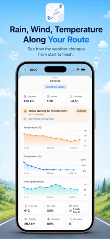 RouteCast: Route Weather iPhone screenshot