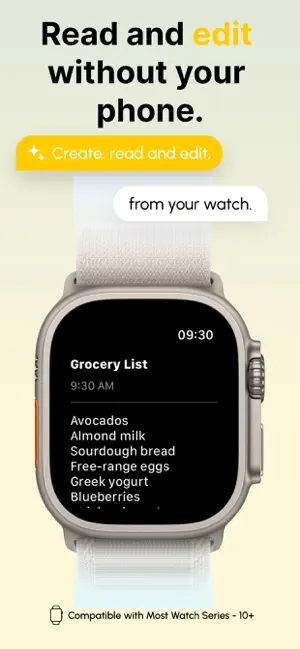 Watch Notes: Notes for Watch screenshot 2