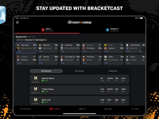 ESPN Tournament Challenge iPad app afbeelding 5