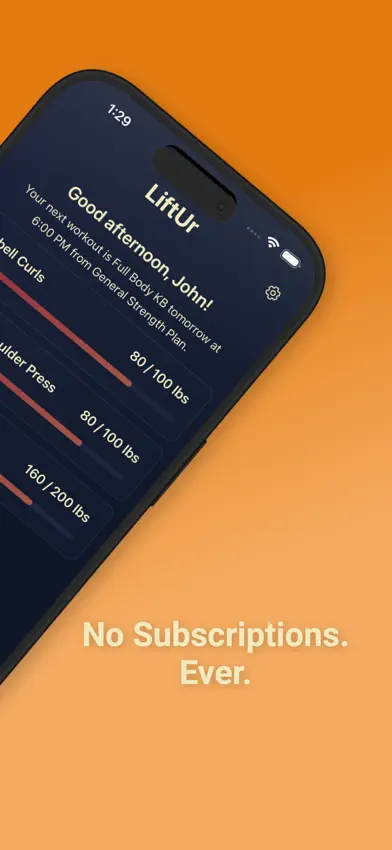 LiftUr - Workout & Fitness App screenshot 2