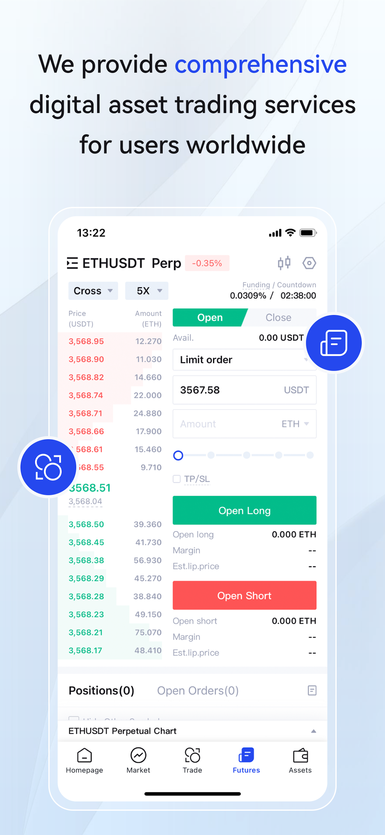 BiFinance : Buy BTC,ETH