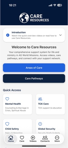 Care Resources screenshot