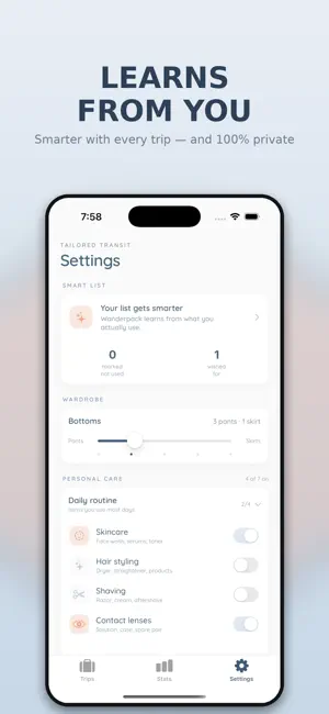 Wanderpack: Packing List screenshot 4