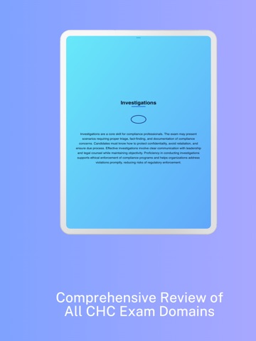 CHC Prep:Healthcare Compliance iPad screenshot
