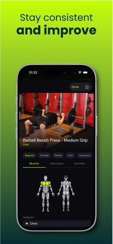 Lift Weights Strength Log screenshot