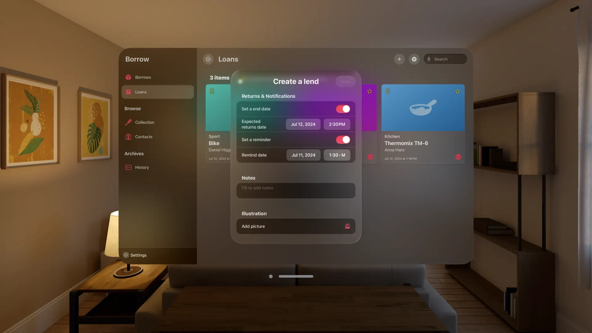 Borrow : Loan Reminder screenshot 3