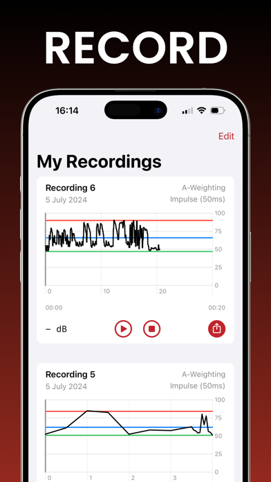 Screenshot #2 pour Mesureur de Décibels - dB