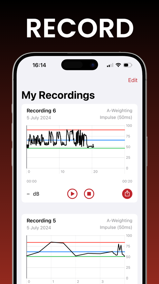 #2. Decibelmeter - dB (iOS) Podle: Devnex