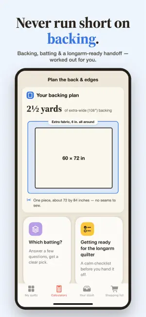 Quilt Confident: Fabric & Calc screenshot 2