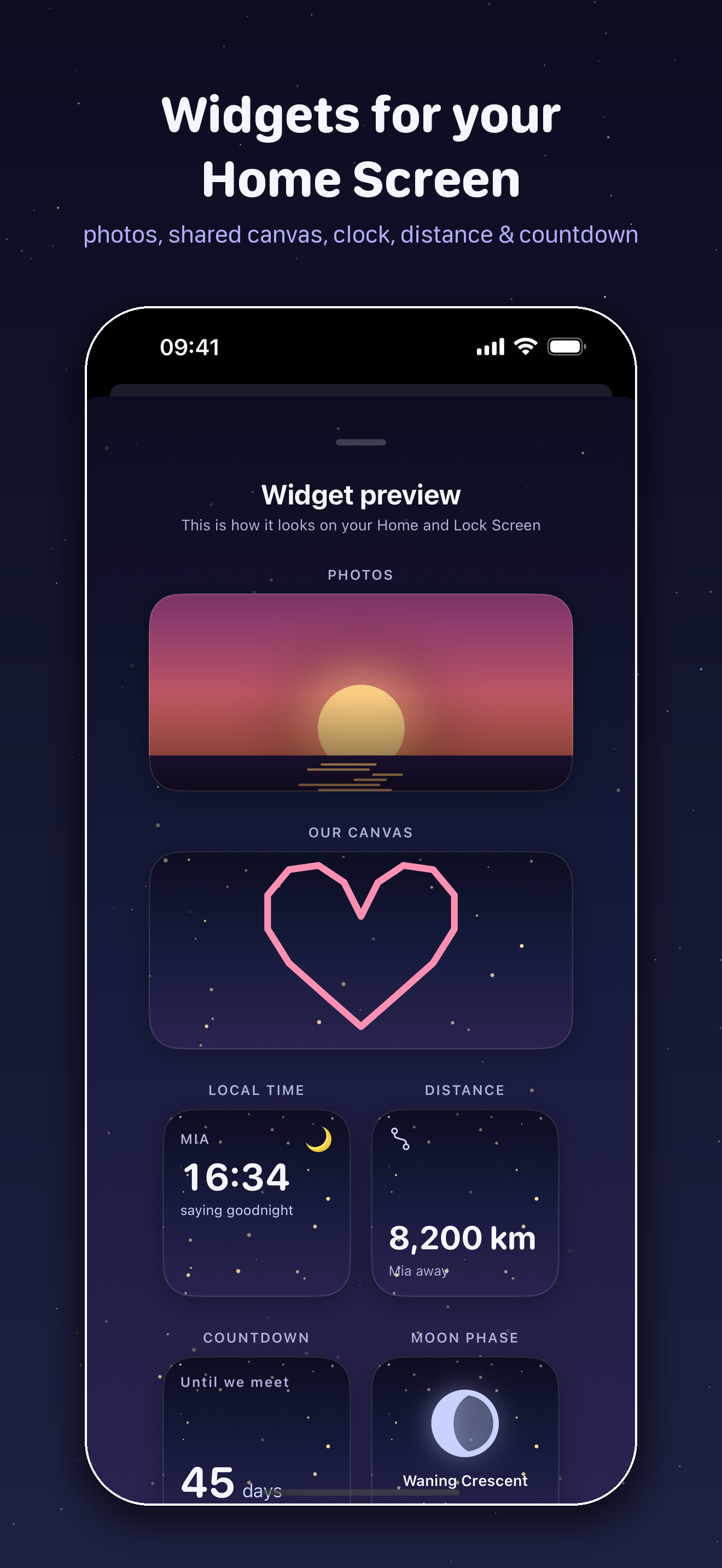 Same Moon - Couple Widget screenshot 6