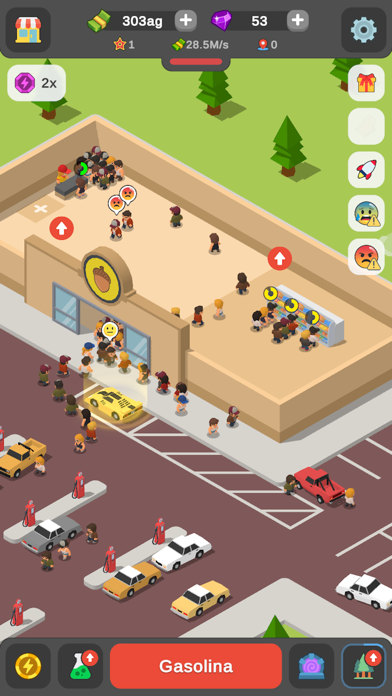 Idle Gas Station Tycoon iOS Mod IPA screenshot 6 - iOS game interface
