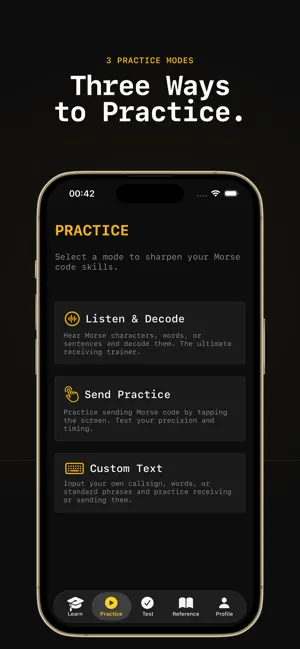 Ditdah CW: Morse Code Trainer screenshot 2