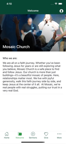 Mosaic Church Salem app screenshot 2