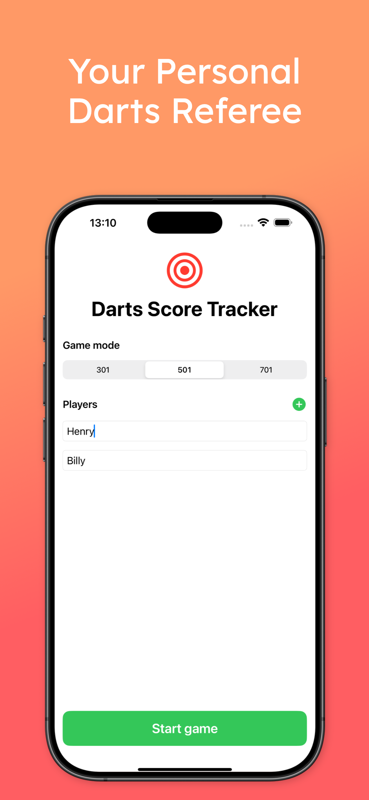 Darts Score Tracker & Counter