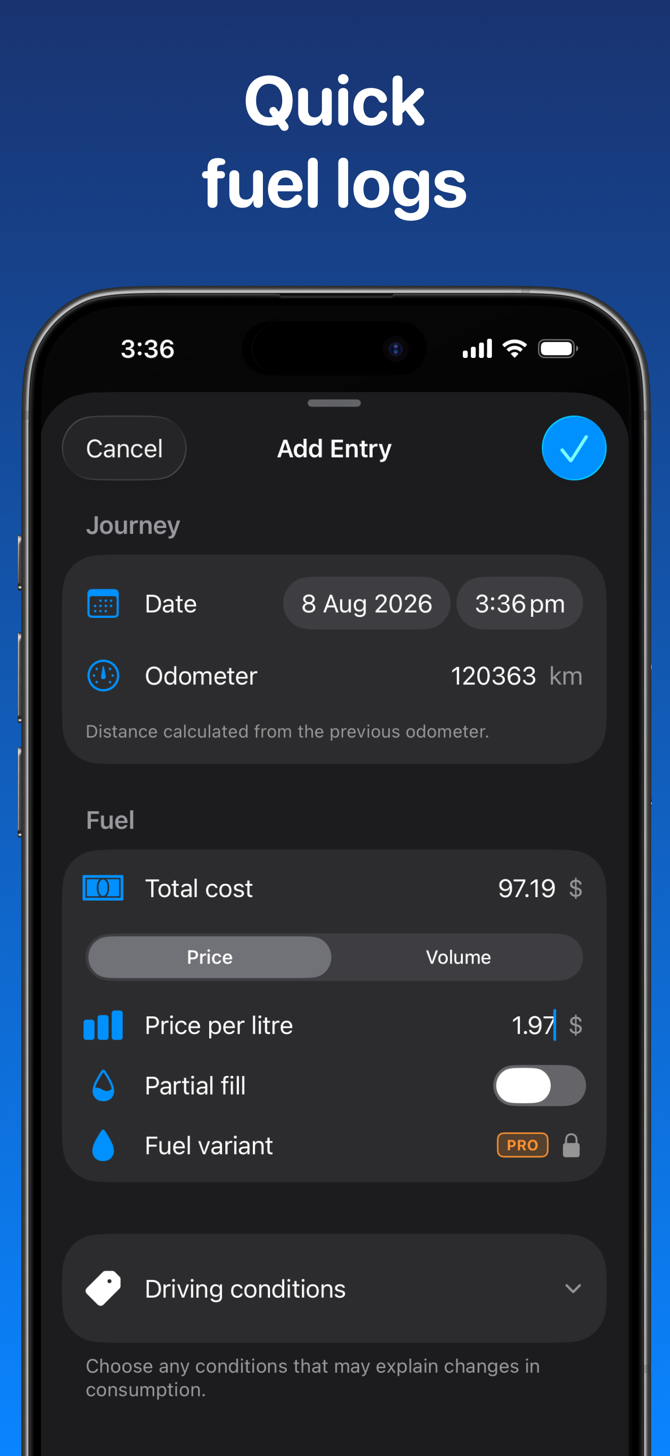 Fuel Consumption Tracker screenshot 5