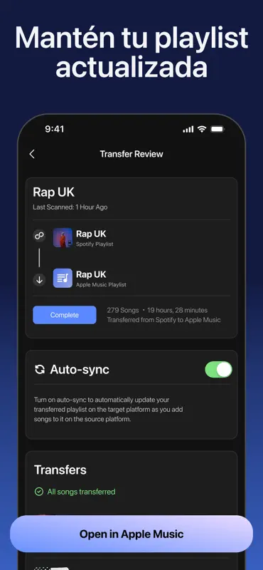 Playlist Transfer for My Music screenshot 5 of 6