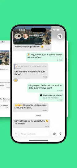 Screenshot von Threema. Der Sichere Messenger auf dem iPhone 5