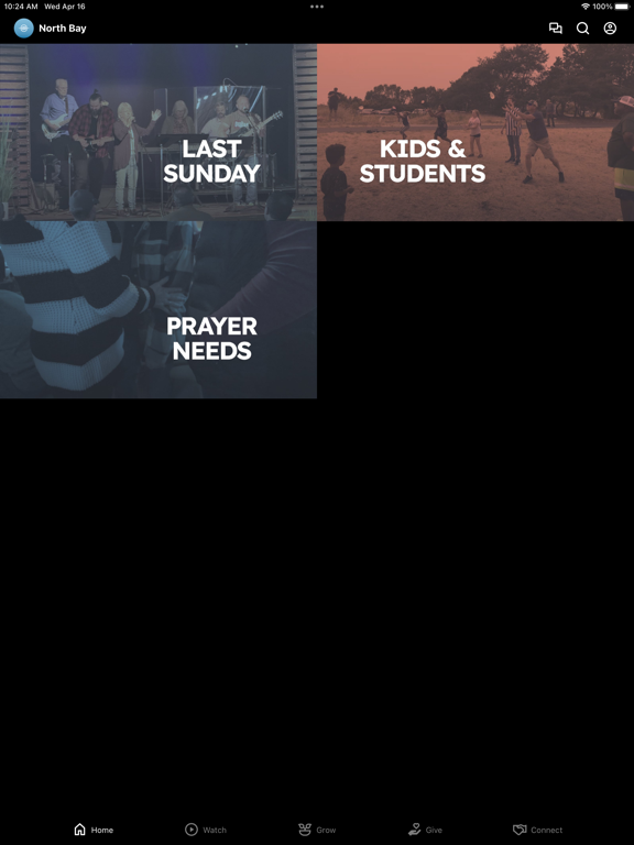 North Bay Community Church iPad screenshot