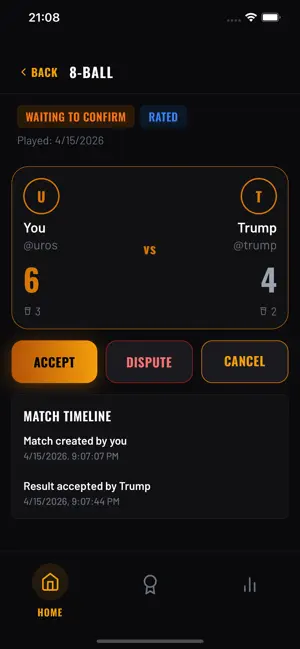 Billiard Tracker screenshot 1