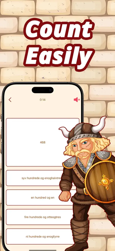 Numbers in Danish language - Education App | MWM