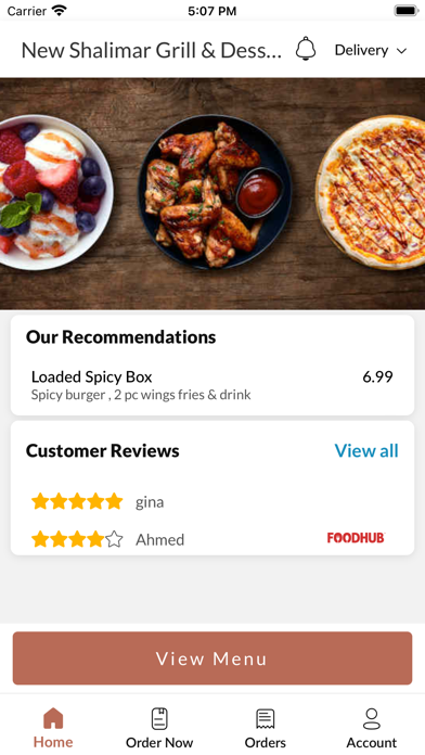 New Shalimar Grill & Dessert Screenshot
