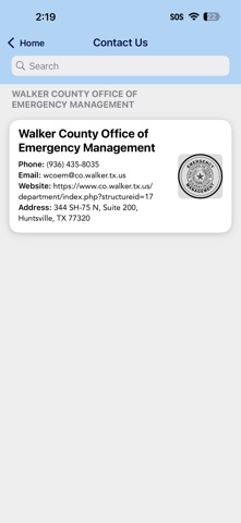 Walker County OEM TX Screenshot 2 of 3