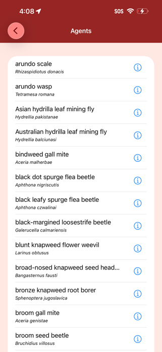 EDDMapS Biocontrol Screenshot 4 of 7