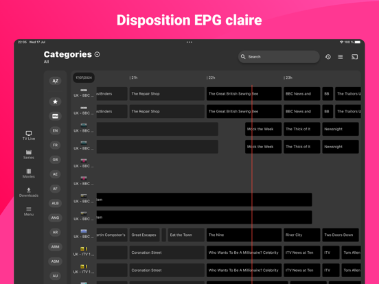 Screenshot #5 pour IPTV Smarters Player Expert