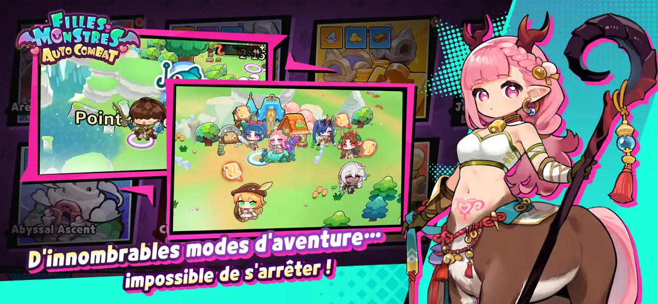 Monmusu Girls: Autobattler Hack screenshot 7 - game app interface