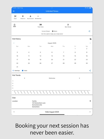 Unlimited Fitness Gym iPad screenshot