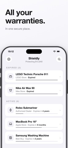 Shieldly - Warranty Tracker Screenshot 1 of 6