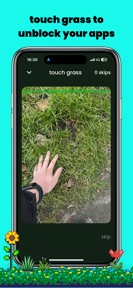 touch grass: screen time limit screenshot