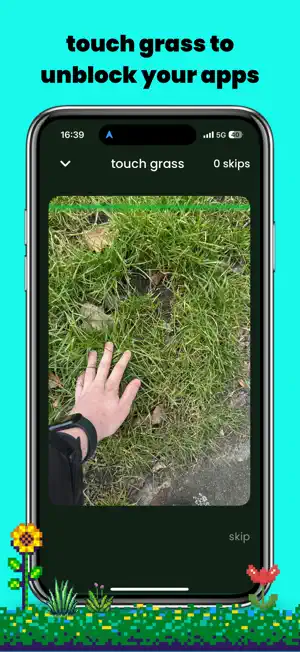 touch grass: screen time limit screenshot 1