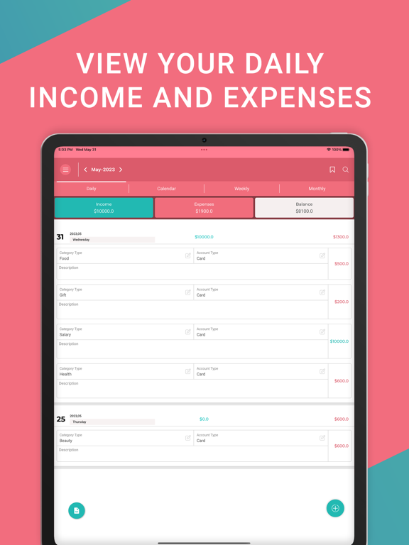 Screenshot #4 pour Wallet: Income Expense Tracker
