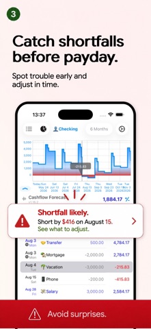 Foreseenly™ CashFlow screenshot