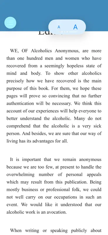 AA Big Book App screenshot 6 of 10