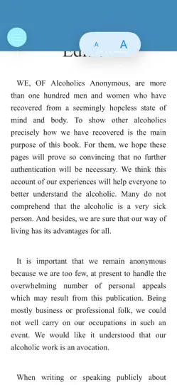 AA Big Book App iPhone Screenshot 6