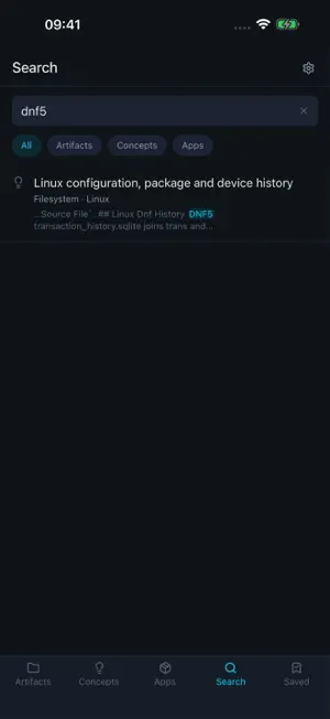 threadOS: Forensic Artifacts screenshot 3