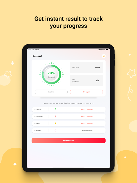 IELTS® Test Pro iPad screenshot 6 - Education app
