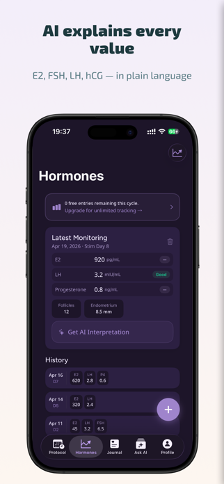 Embya: IVF Tracker & AI Screenshot 2 of 6