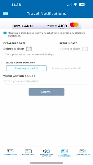 FreedomCU Card Control screenshot 4