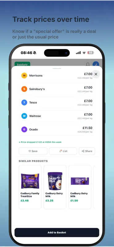 Basketr: Grocery Price Compare screenshot 3 of 5