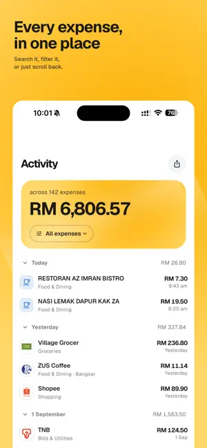 Spend Monthly: Expense Tracker screenshot 4