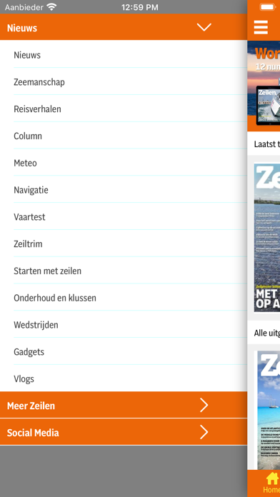 Zeilen magazine Screenshot