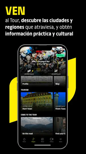 Captura de pantalla de Tour De France By ŠKODA en iPhone 8