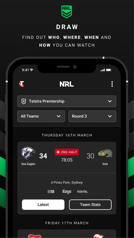 NRL Official App screenshot 6 of 7