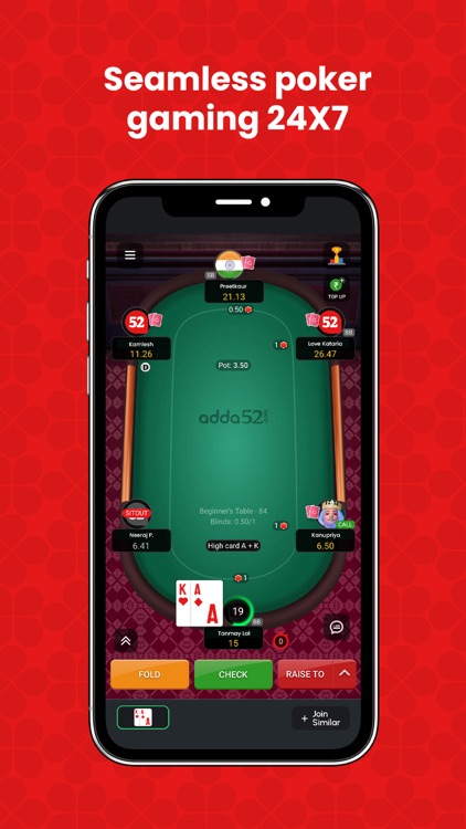 Adda52 Poker: Real Cash Game