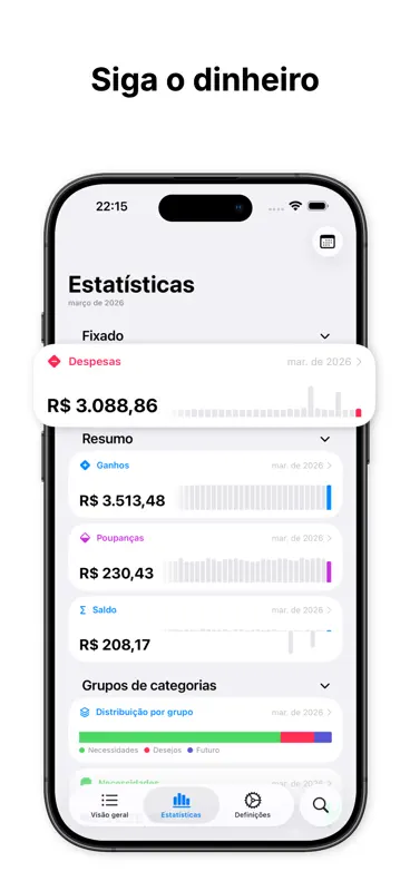 CashTrace - Despesas & Saldo screenshot 2 of 6